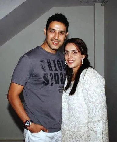 Khalid Siddiqui with his Ex-wife Raahat