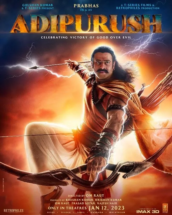 Poster of the 2023 Hindi movie ‘Adipurush’