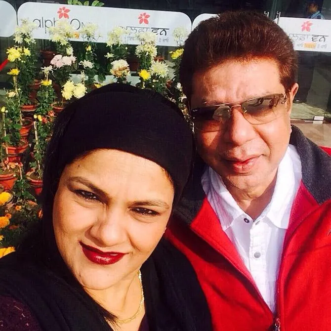 Guddi Maruti with her husband