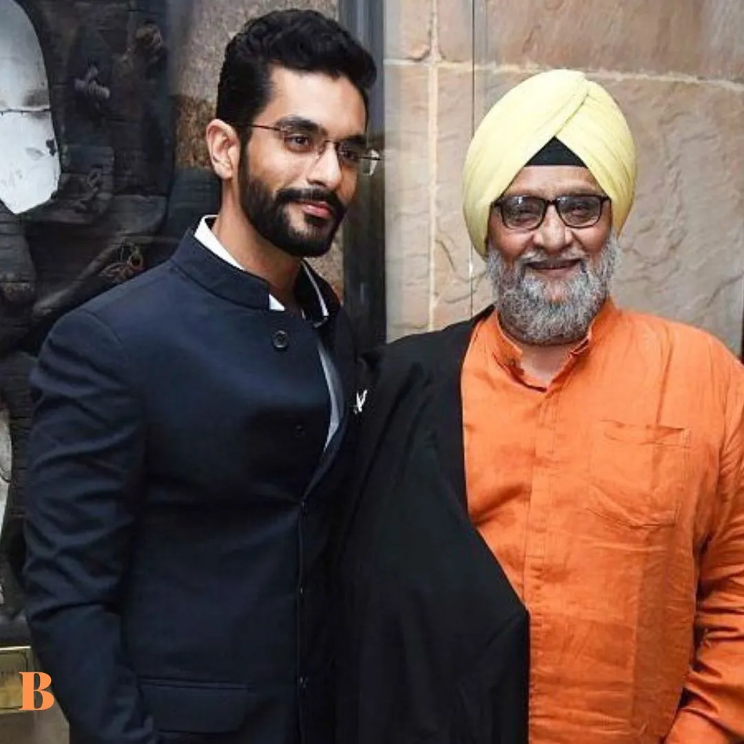 Angad Bedi With Father