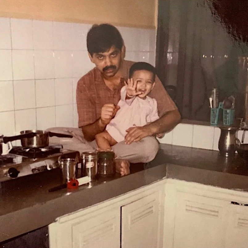 Medha Shankar With Father