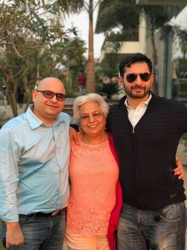 Siddhant Karnick with his Brother and Mother