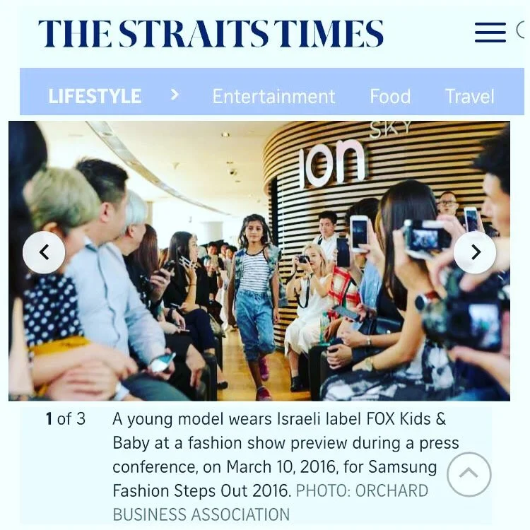 Aadhya featured in The Straits Times English-language newspaper
