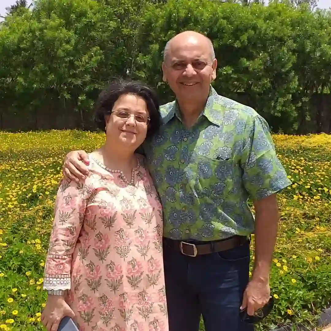 Kenneth Desai with his Wife