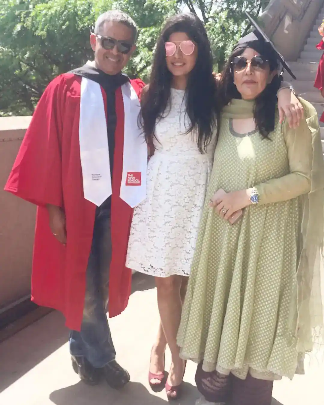 Nupur Nagpal with her parents