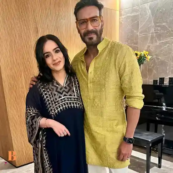 Aman's mother Neelam Devgan with her brother Ajay Devgn.